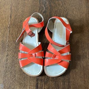 Salt Water by Hoy Sandal orange leather 5